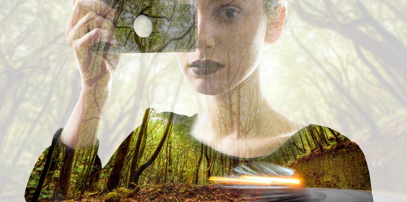 fantasy frau kamera natur